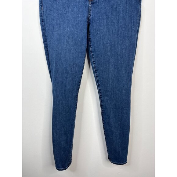 Gap 1969 Women’s True Skinny Ankle Jeans 33 Tall Blue Zip Pockets Stretch - Picture 3 of 11